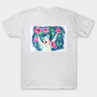 Spring Watercolor Painting T-Shirt